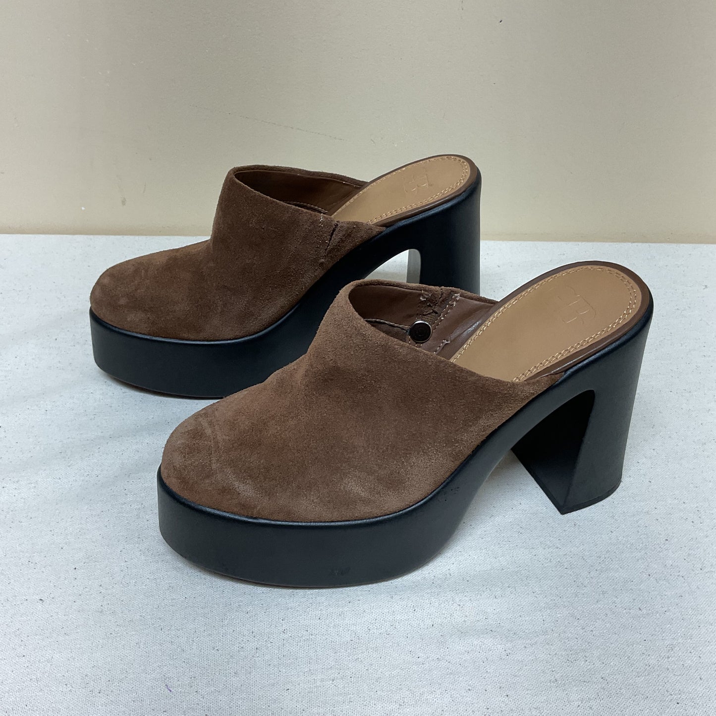 Shoes Heels Block By Gianni Bini In Brown, Size:7.5