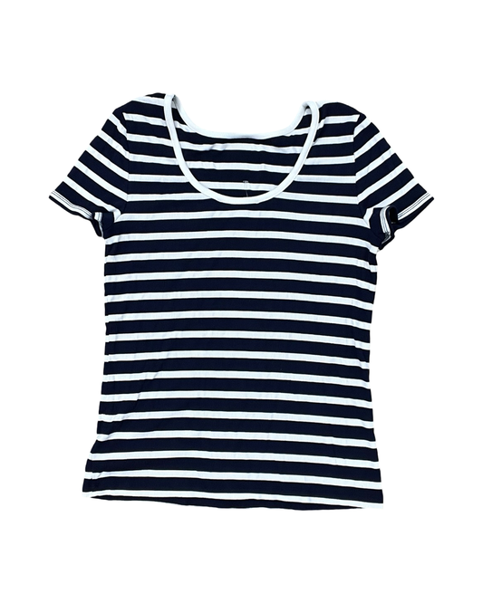 Top Ss By Tahari In Blue & White, Size:M