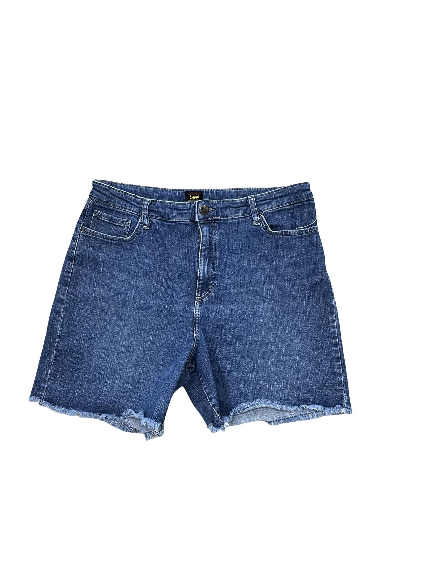 Shorts By Lee In Blue Denim, Size:14