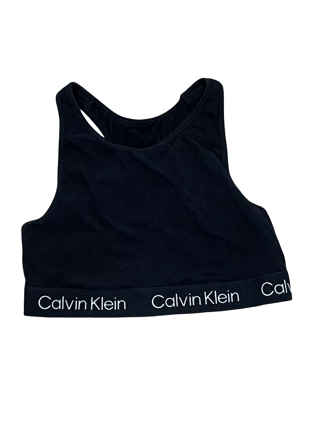 Athletic Bra By Calvin Klein In Black, Size:M