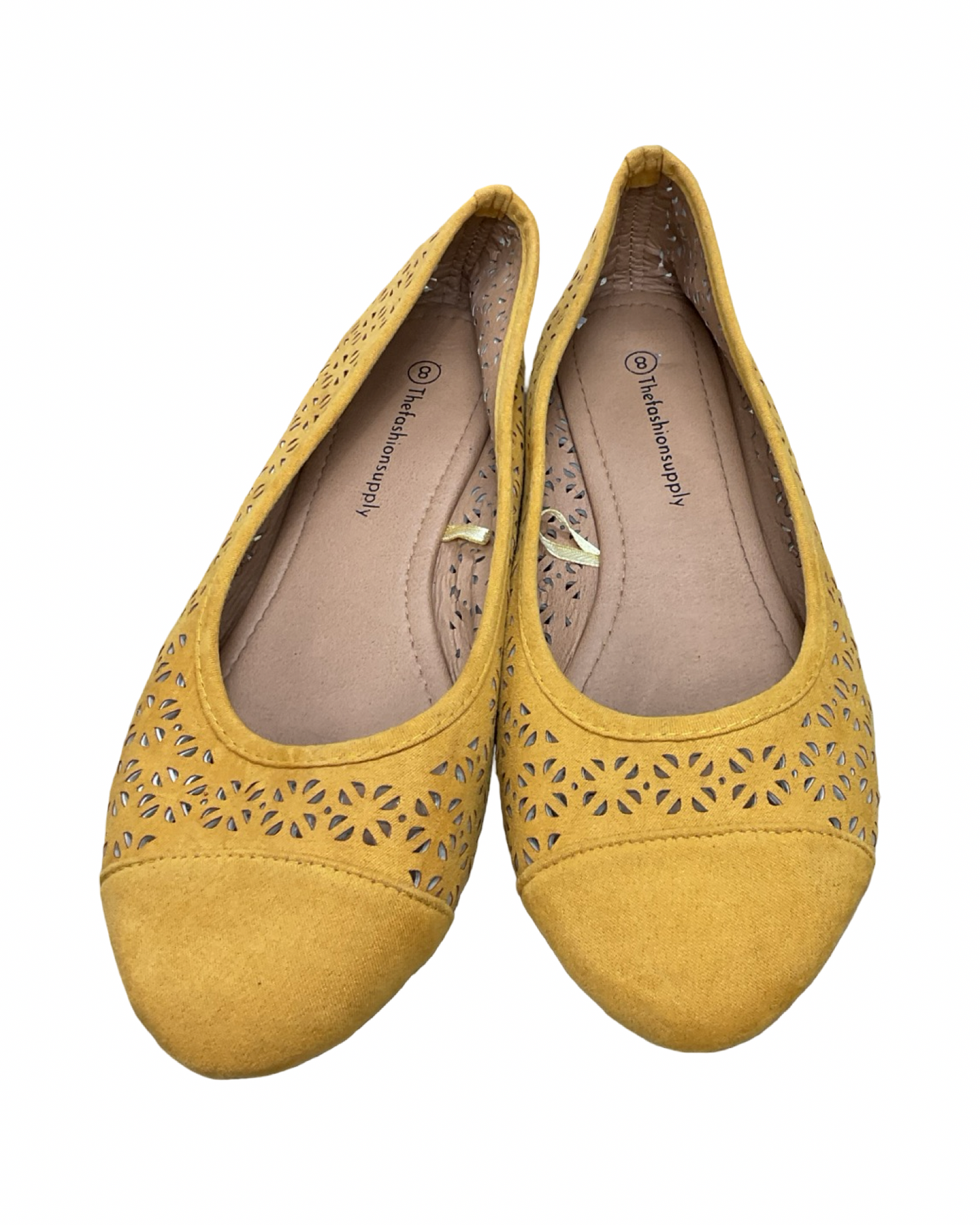 Shoes Flats By Clothes Mentor In Yellow, Size:8
