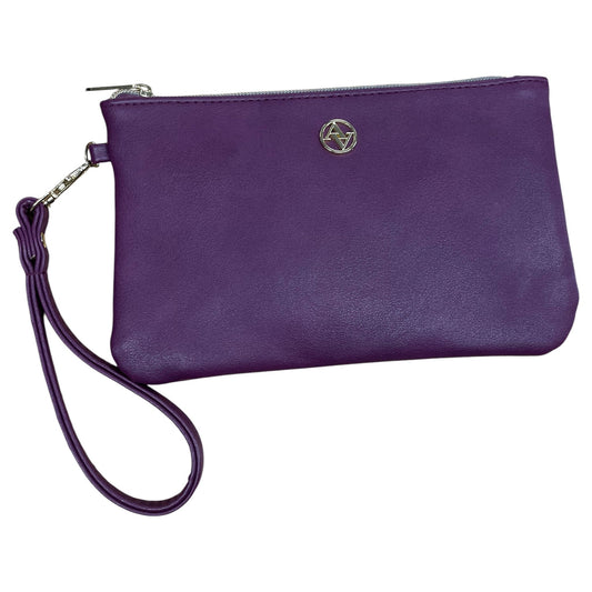 Wristlet By Adrienne Vittadini In Purple, Size:Medium