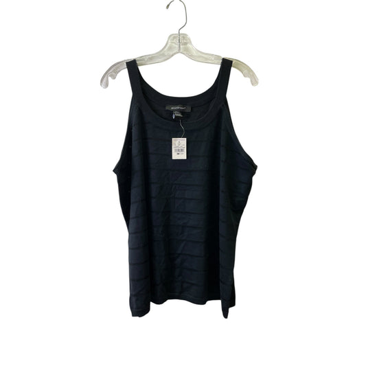 Top Sleeveless Basic By Ashley Stewart In Black, Size:2X