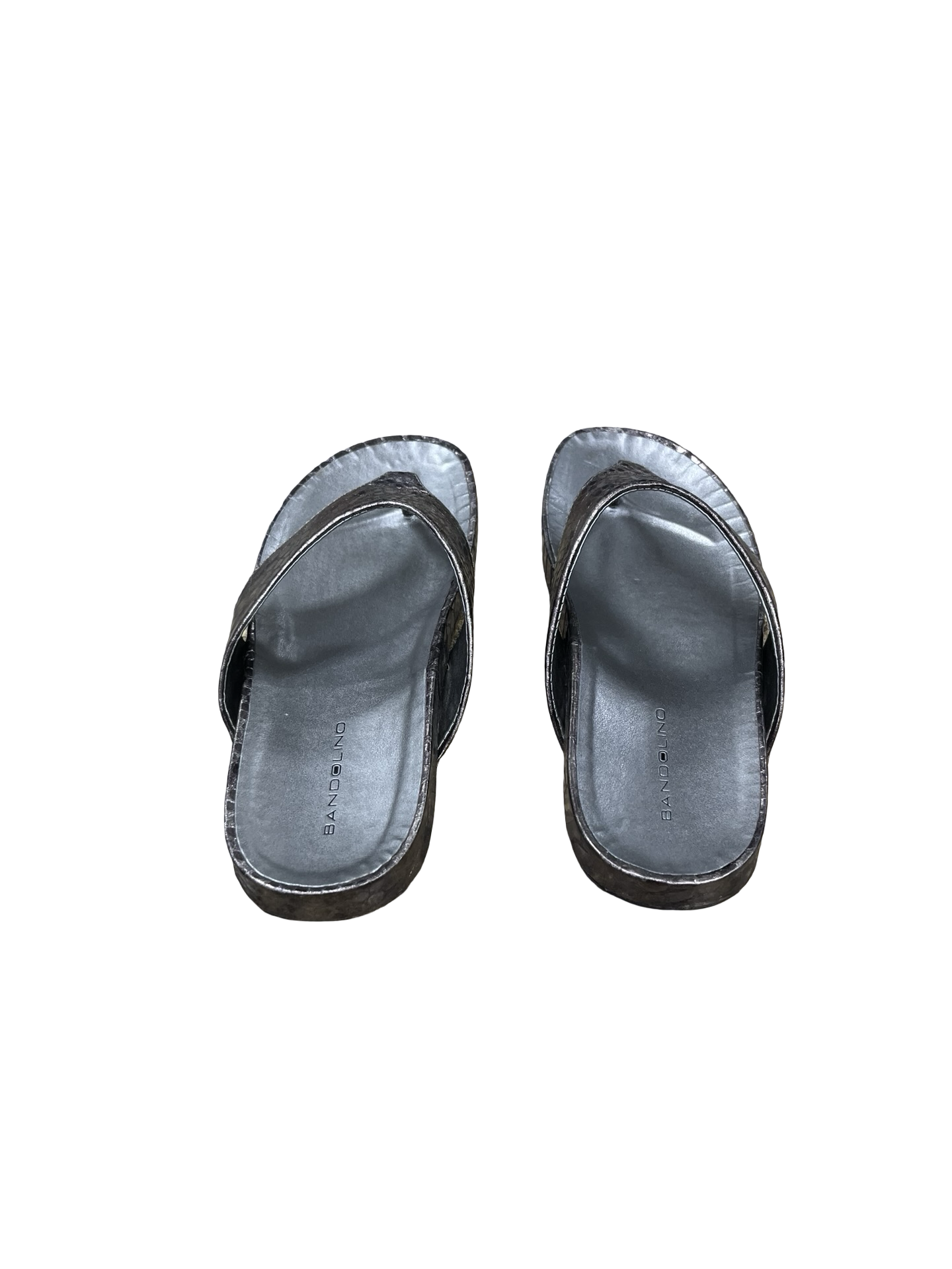 Sandals Flats By Bandolino In Taupe, Size:7