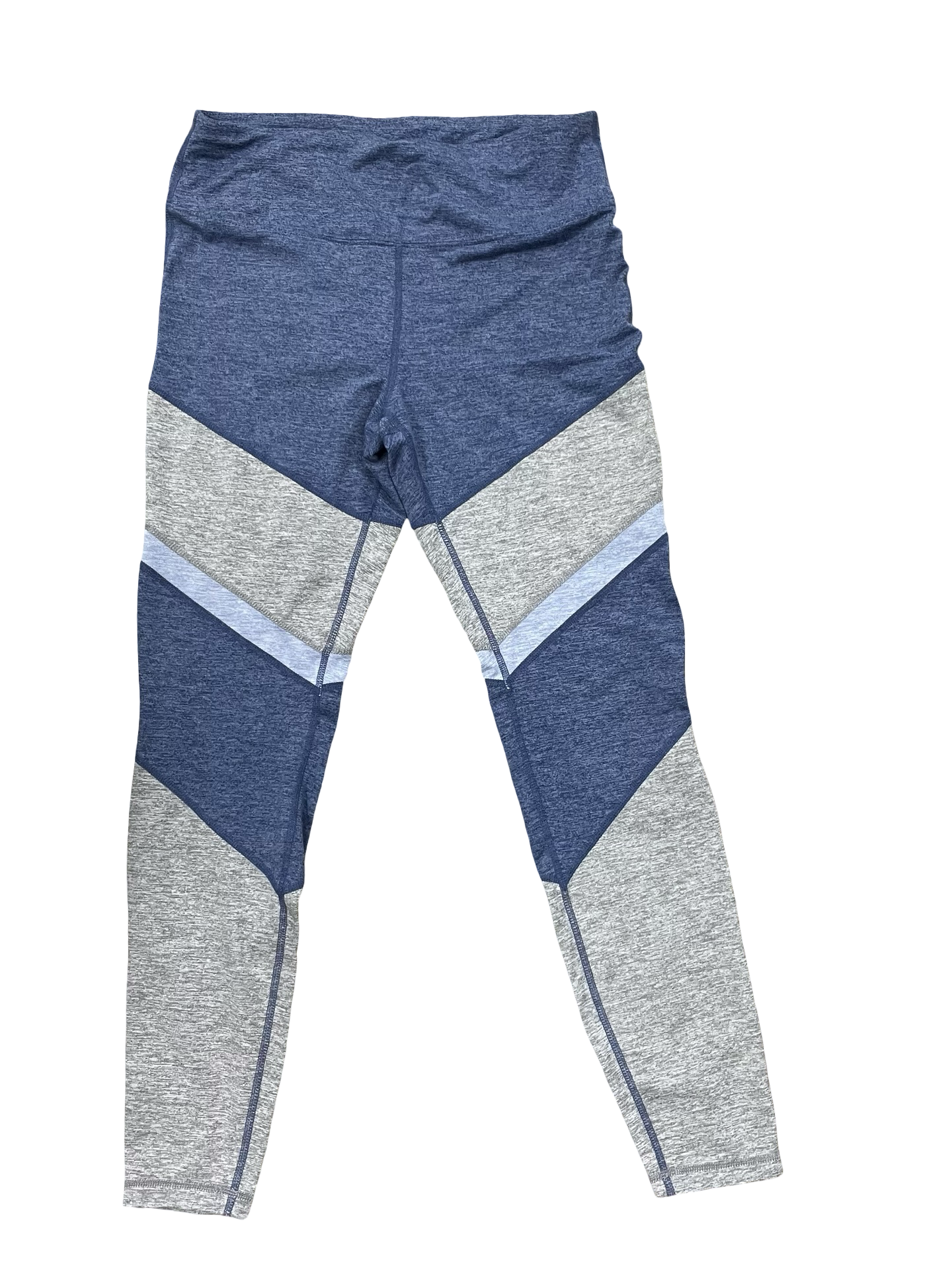 Athletic Leggings By Tangerine In Blue & Grey, Size:L