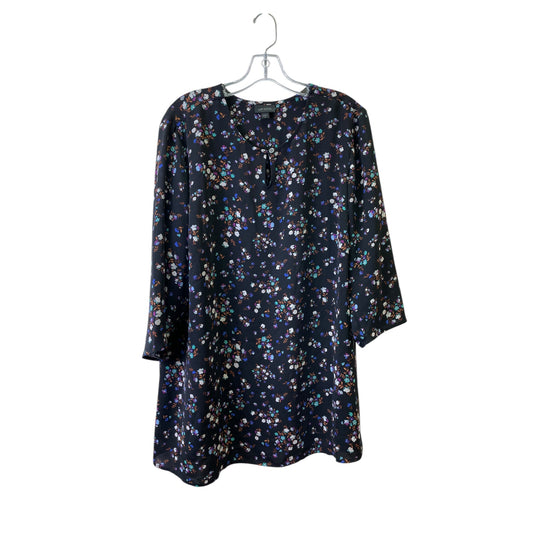 Tunic 3/4 Sleeve By J. Jill In Black, Size:Xl