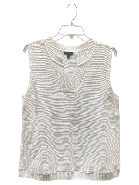 Vest Sweater By J. Jill In White, Size:L