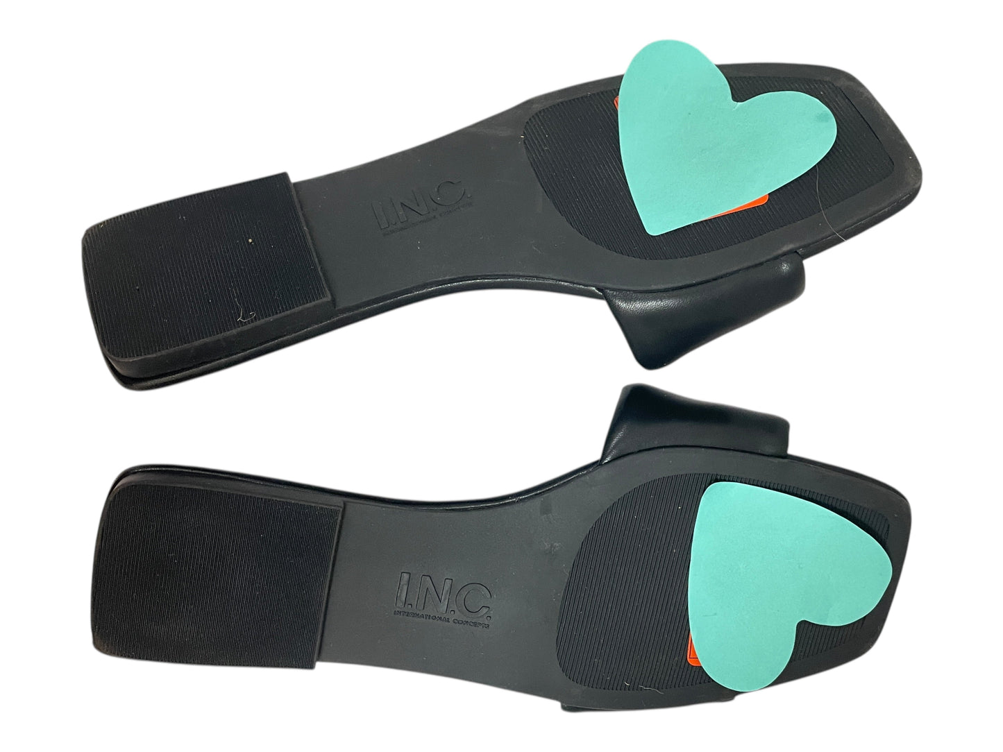 Sandals Flats By Inc In Black, Size:7