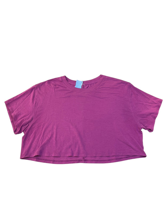 Athletic Top Ss By Lululemon In Purple, Size:M