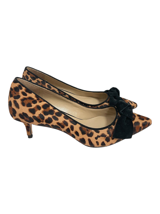 Shoes Heels Kitten By Ann Taylor In Animal Print, Size:7