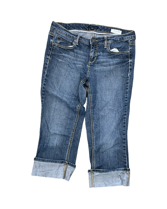 Jeans Cropped By Tommy Hilfiger In Blue Denim, Size:8