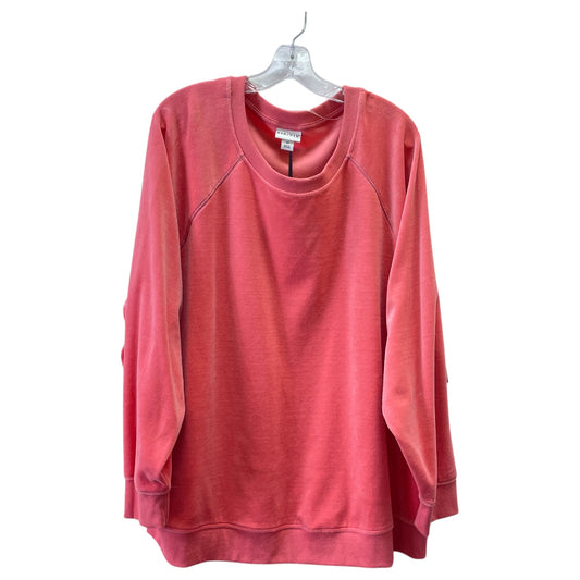 Top Ls Basic By Ava & Viv In Orange, Size:3X