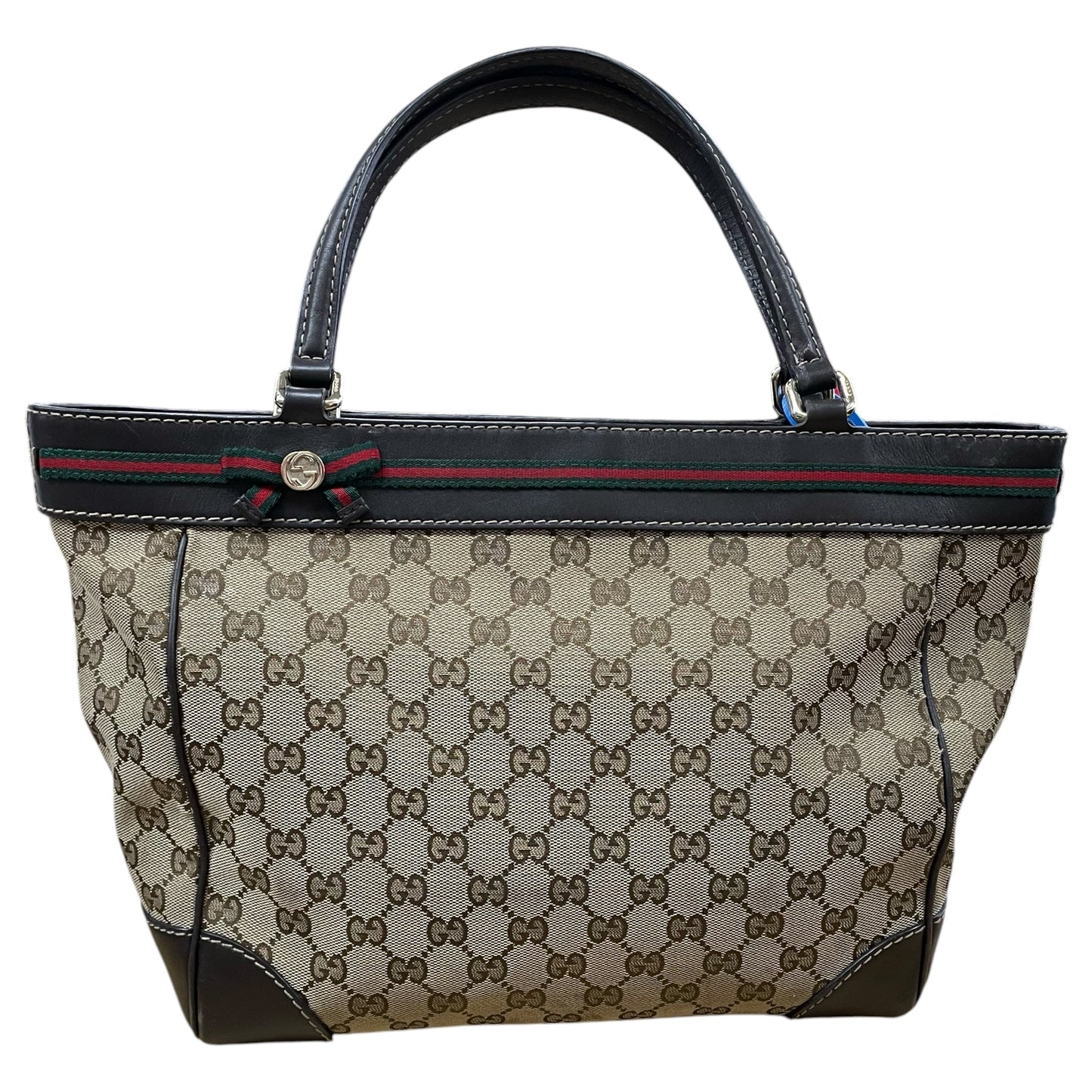 Tote Luxury Designer By Gucci In Brown, Size:Medium