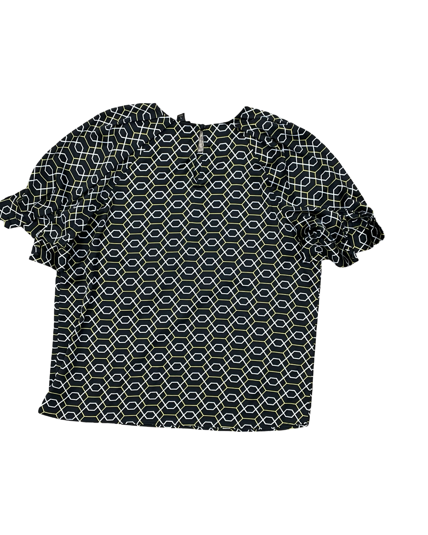 Top Ss By Worthington In Black & Yellow, Size:L