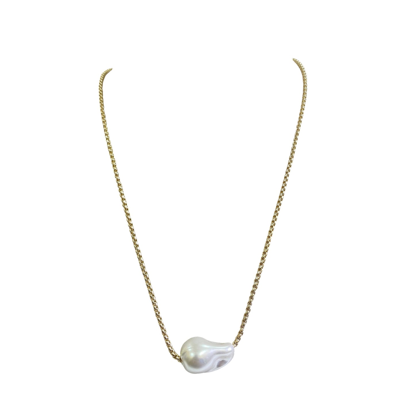 Necklace Pendant By Loft In White