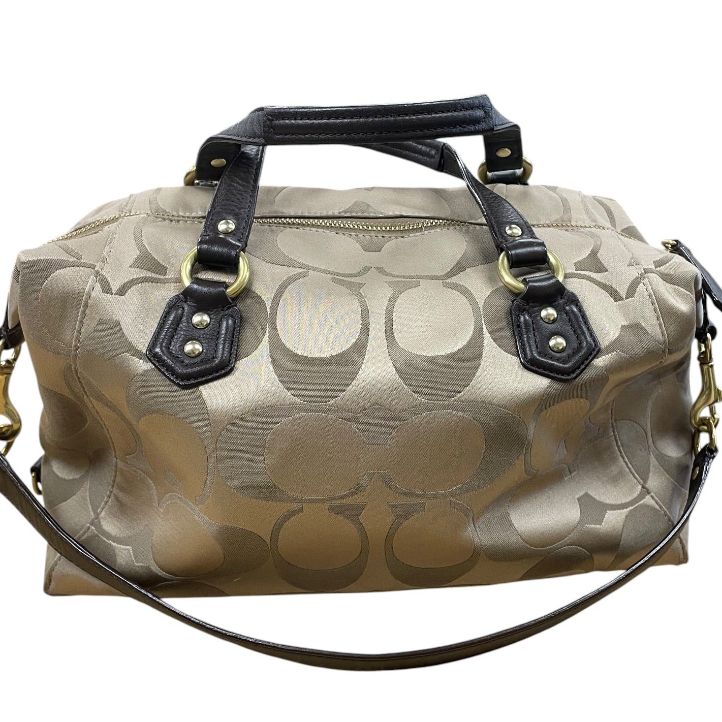 Handbag Designer By Coach In Brown, Size:Large