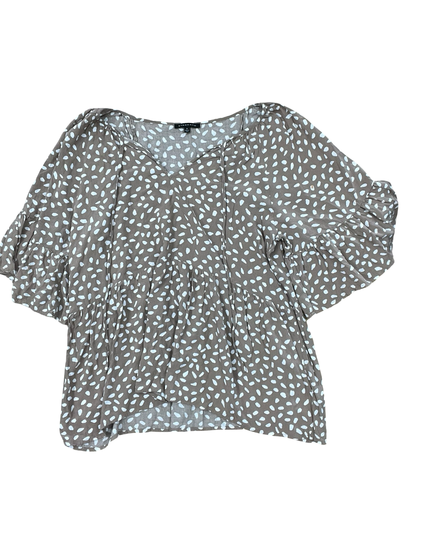 Top Ss By Staccato In Tan & White, Size:M