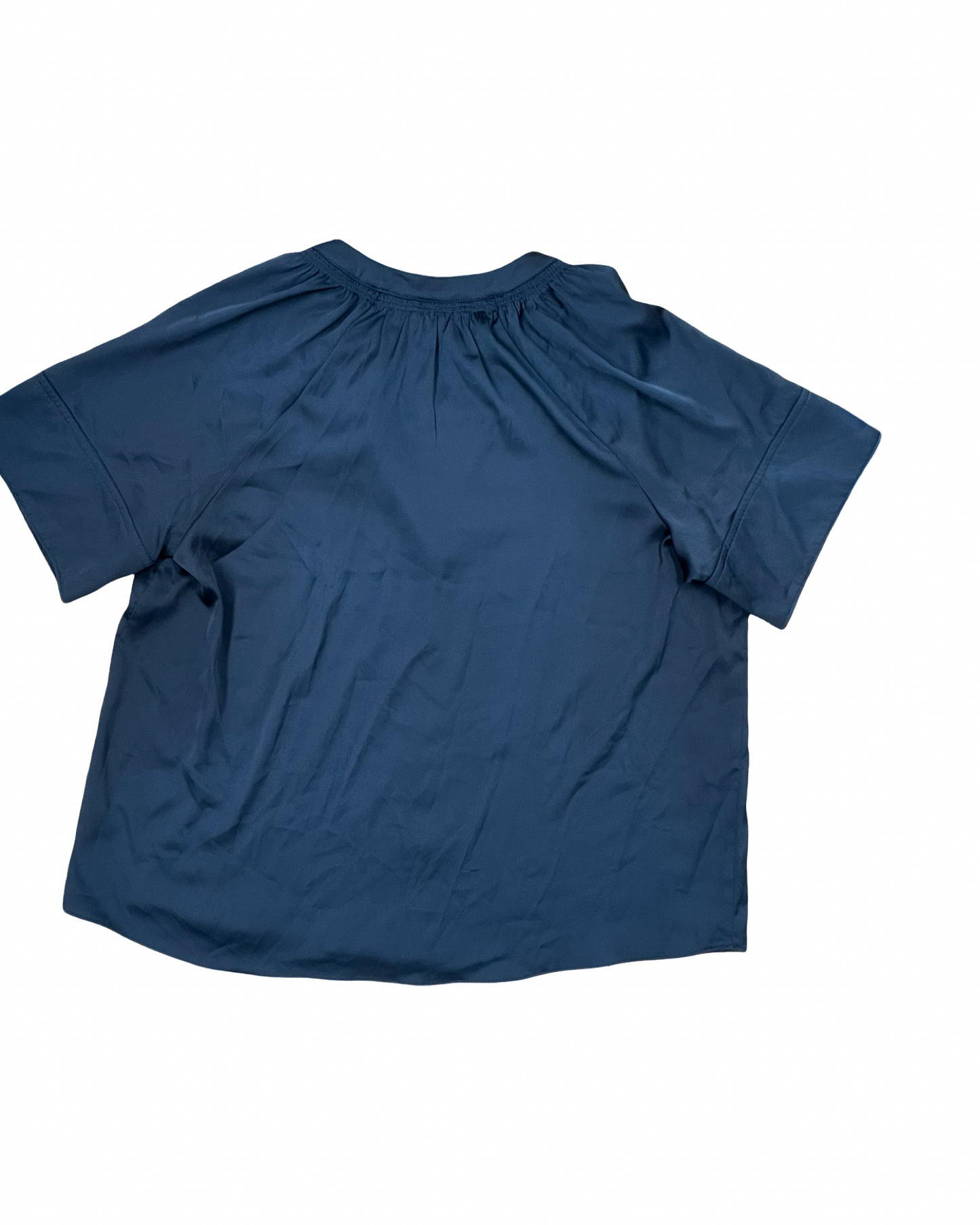 Blouse Ss By Worthington In Teal, Size:L