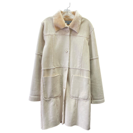 Coat Faux Fur & Sherpa By Aldo In Beige, Size:M