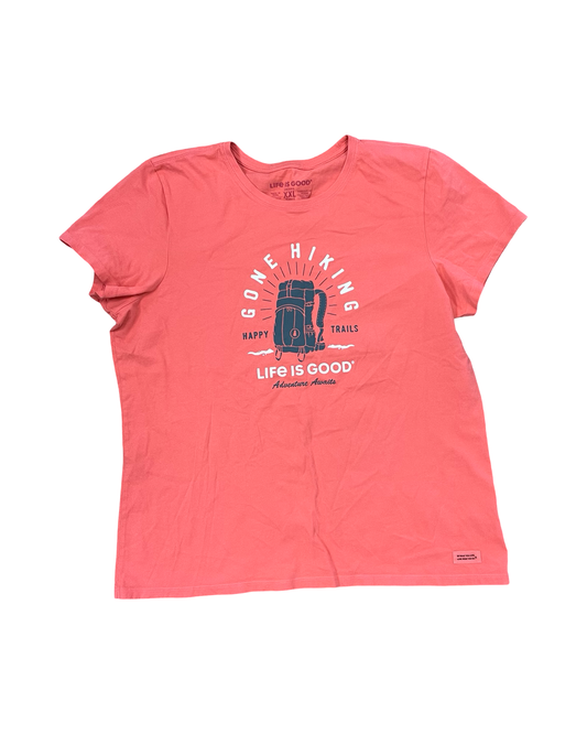 Top Ss By Life Is Good In Coral, Size:1X