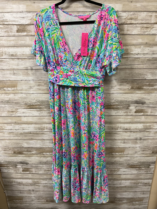 Dress Designer By Lilly Pulitzer In Floral Print, Size:M
