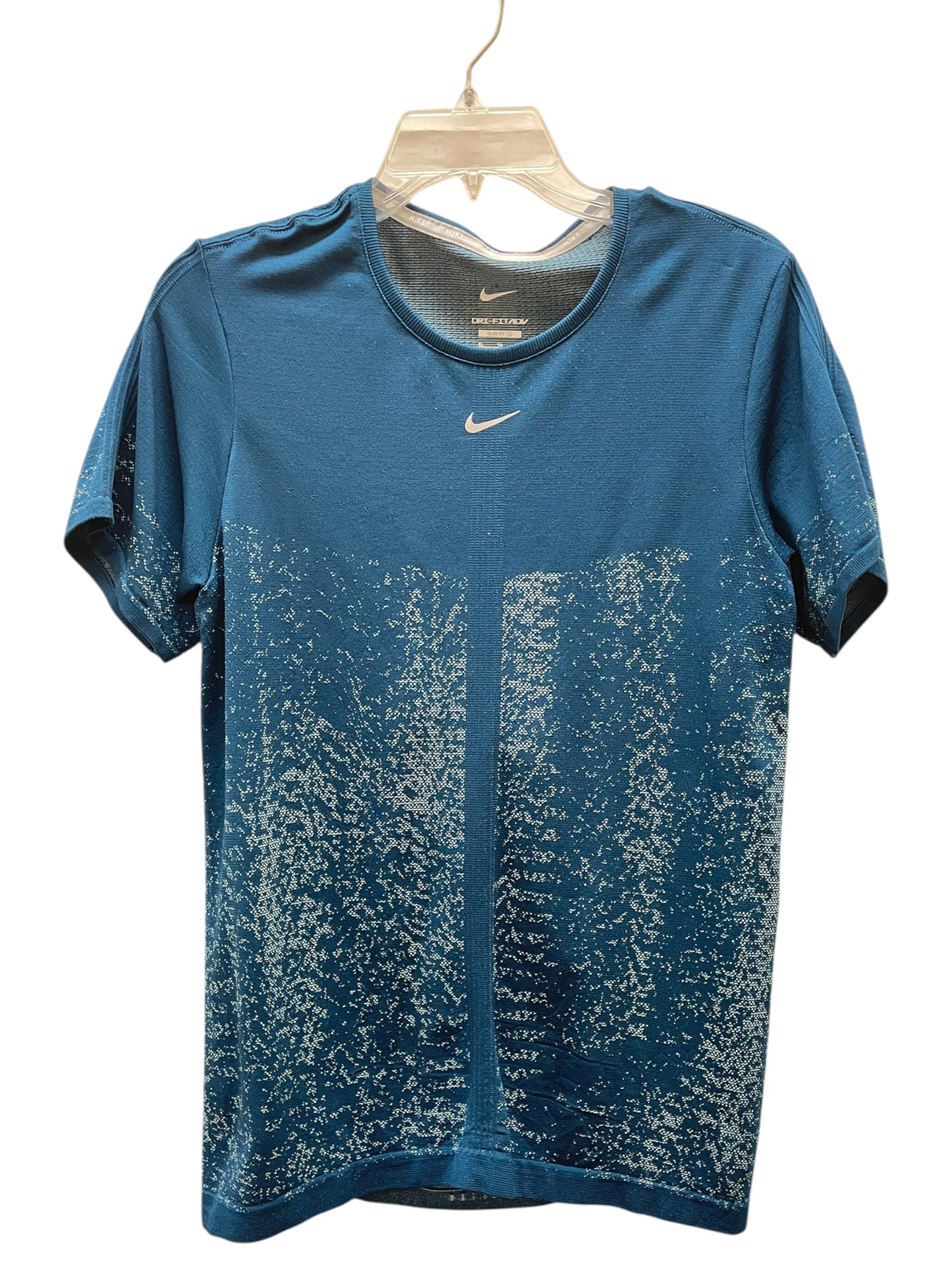 Athletic Top Ss By Nike In Blue & White, Size:Xl