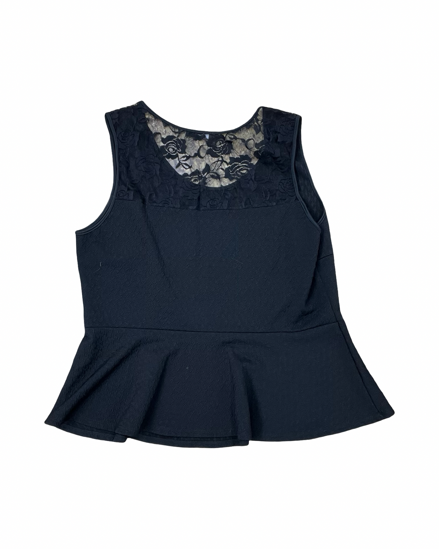 Top Sleeveless By Deb In Black, Size:3X