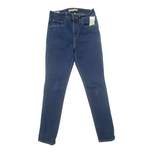 Jeans Skinny By Levis In Blue Denim, Size:6