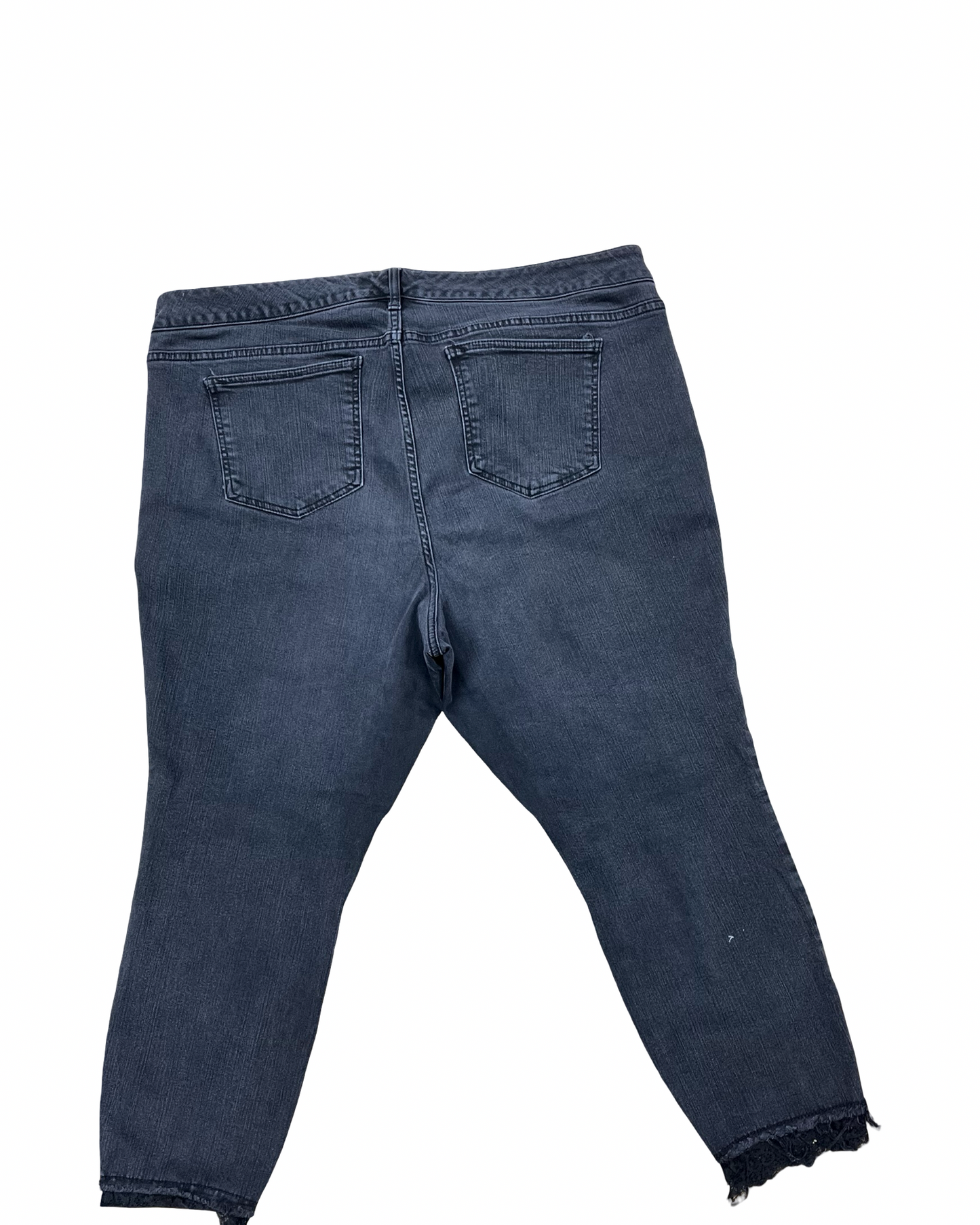 Jeans Skinny By Torrid In Black Denim, Size:20