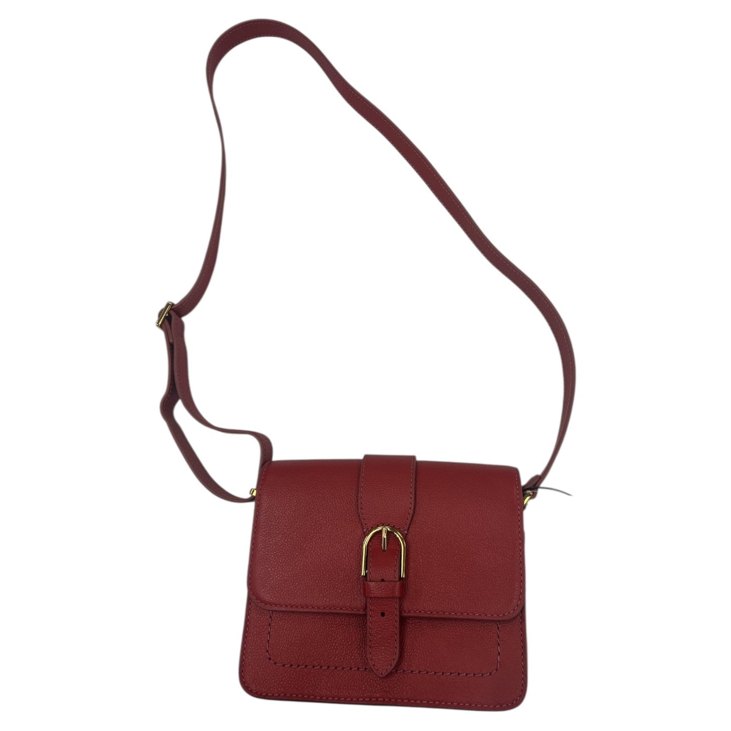 Crossbody Leather By Fossil In Red, Size:Small