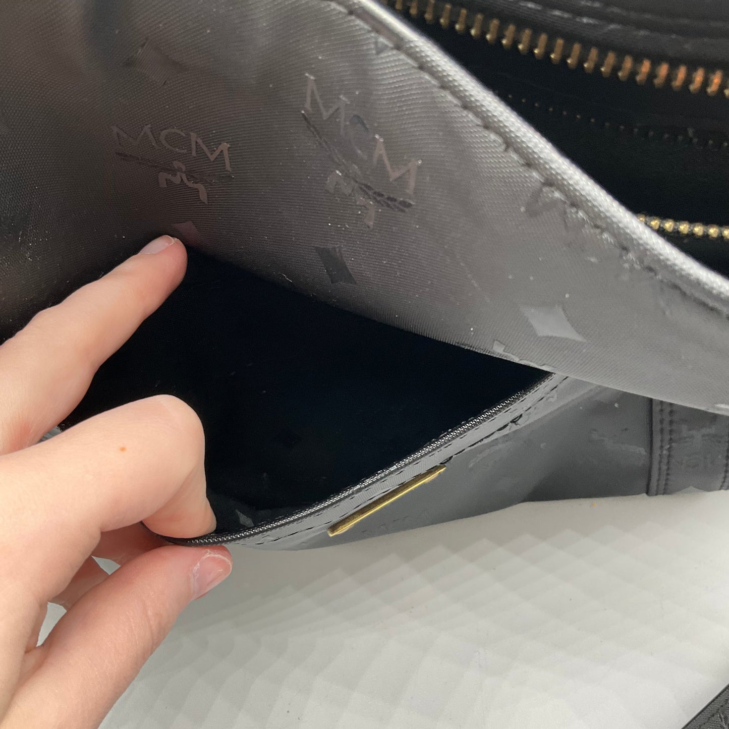 Tote Luxury Designer By Mcm, Size: Large