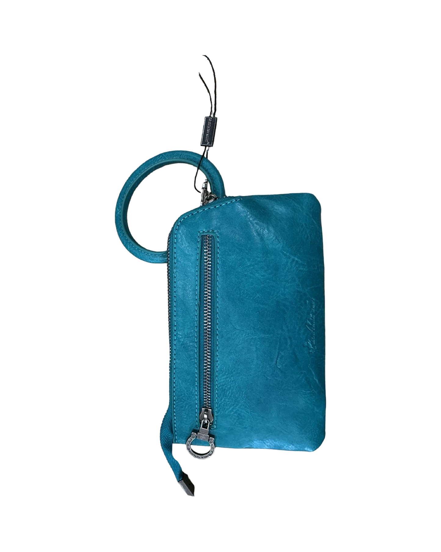 Wristlet Leather By Montana West In Teal, Size:Medium