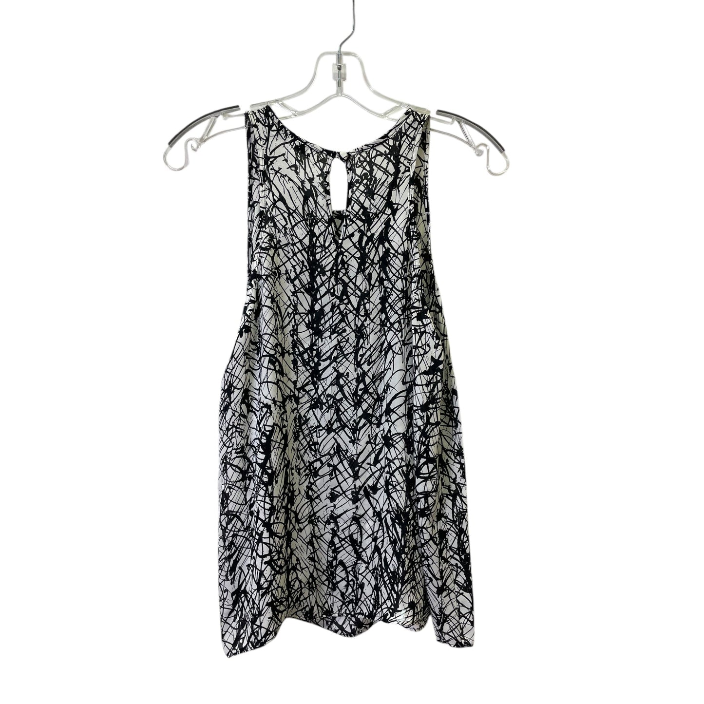 Top Sleeveless Designer By Milly In Black & White, Size:M