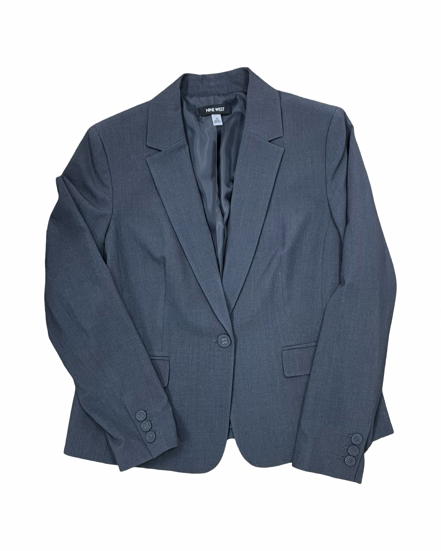 Blazer By Nine West In Grey, Size:M