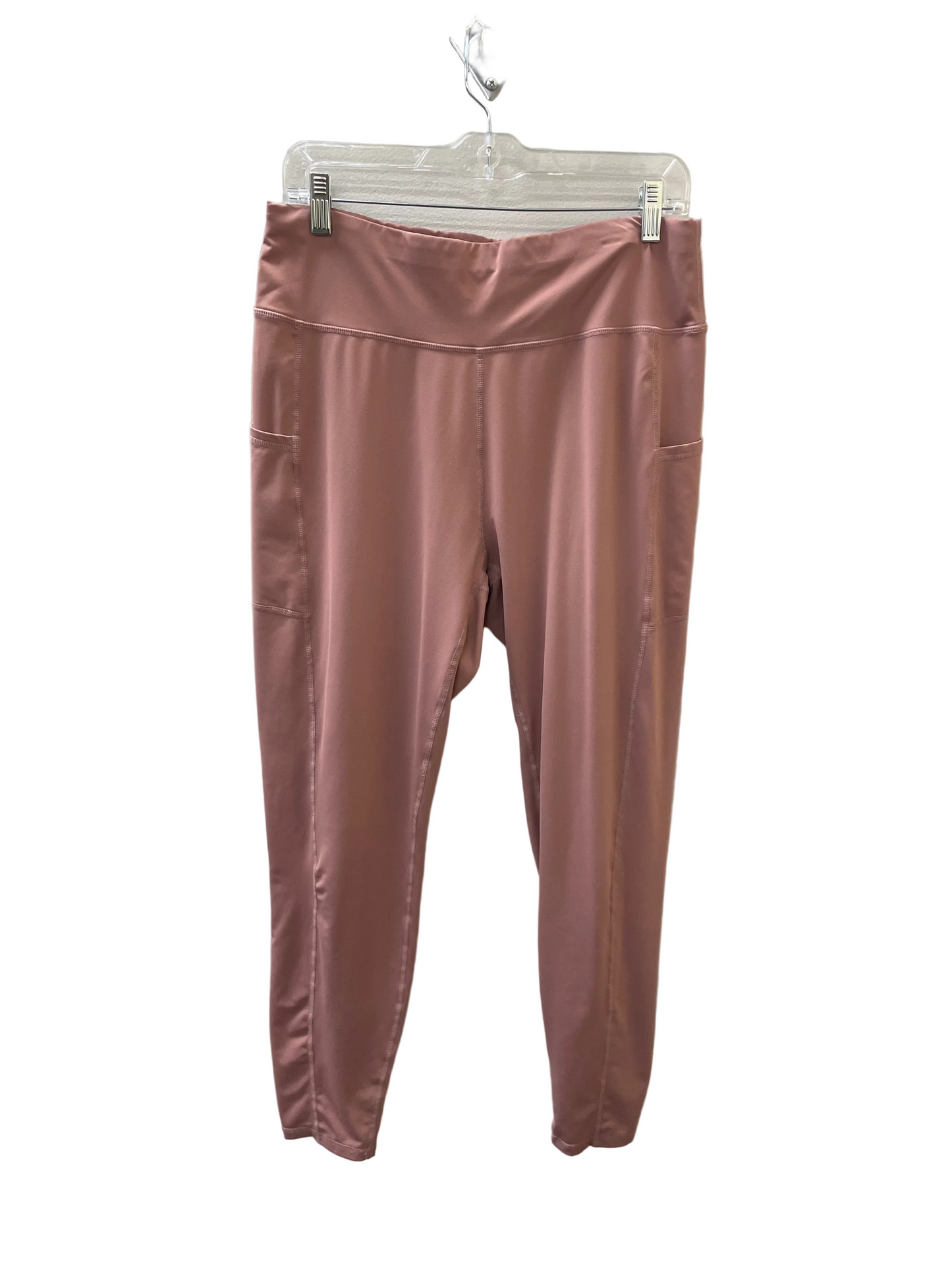 Athletic Leggings By Cme In Mauve, Size:16