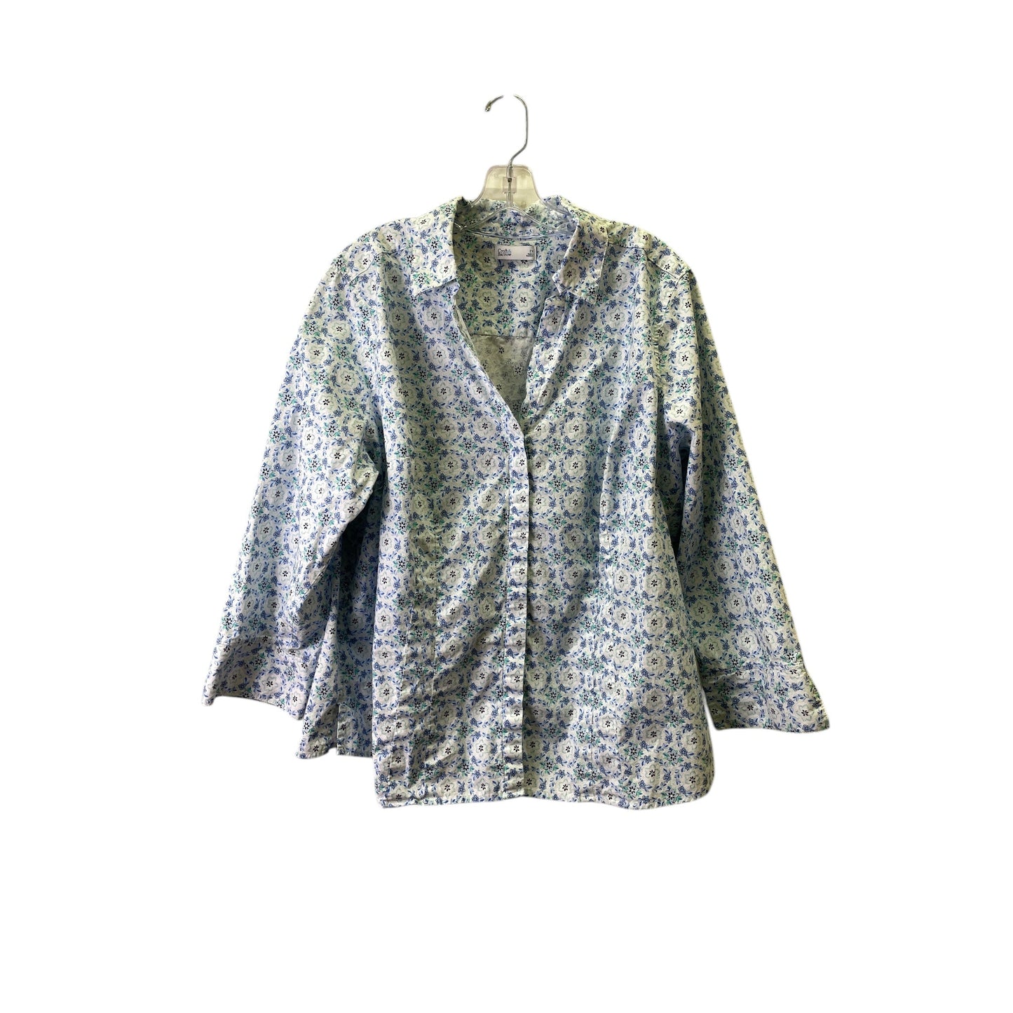 Top Ls By Croft And Barrow In Blue, Size:2X