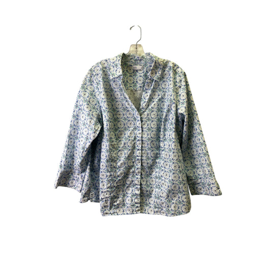 Top Ls By Croft And Barrow In Blue, Size:2X