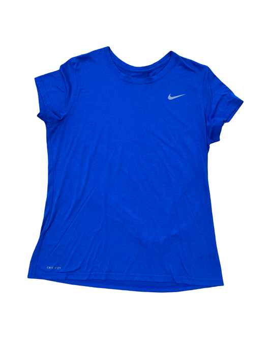 Athletic Top Ss By Nike In Blue, Size:Xl