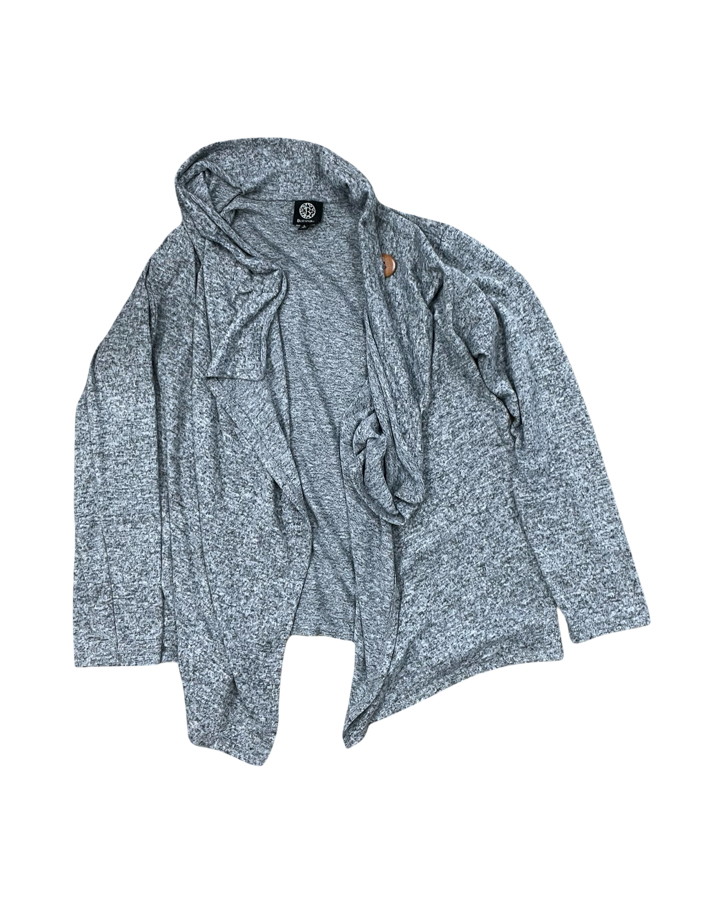 Sweater Cardigan By Bobeau In Grey, Size:L