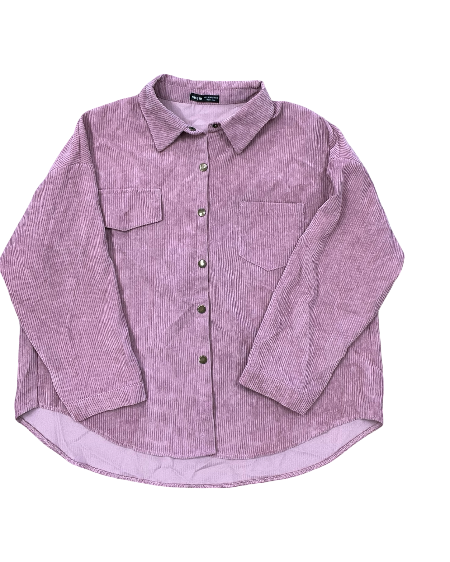 Jacket Shirt By Shein In Pink, Size:L