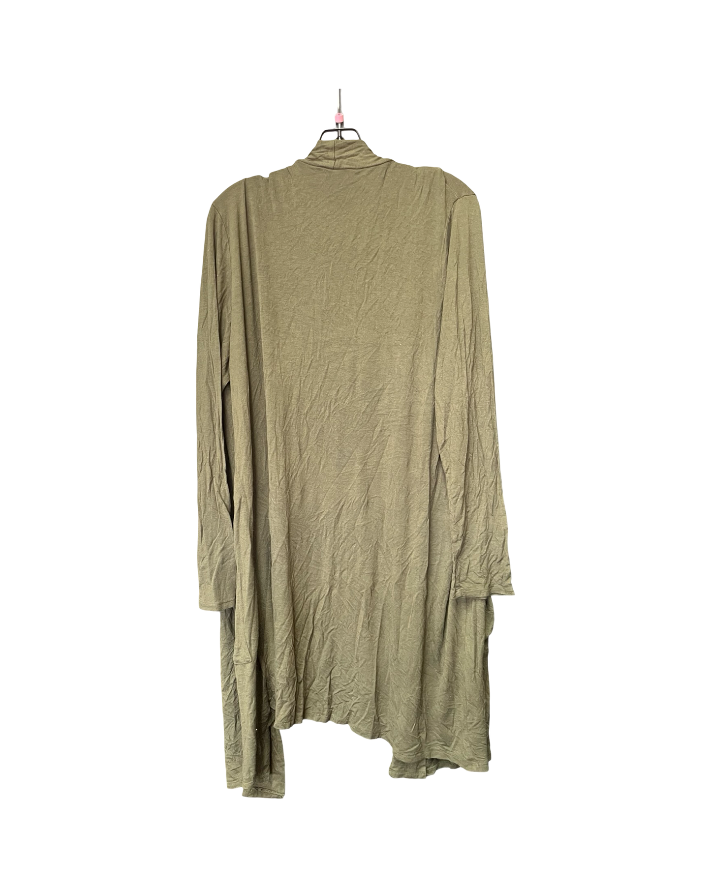 Cardigan By Active Usa In Green, Size:3X