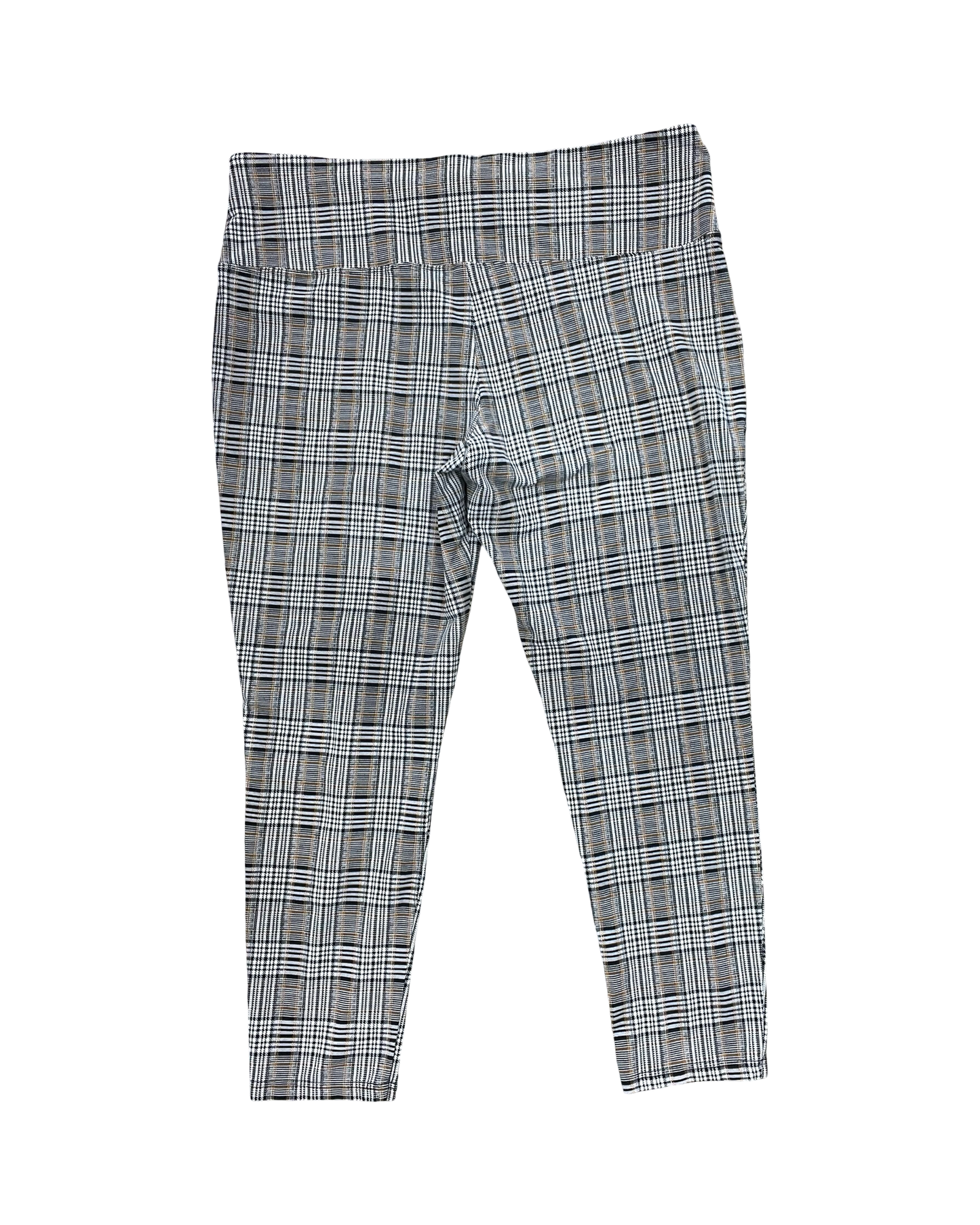 Pants Leggings By Natural Reflections In Black & White, Size:Xxl