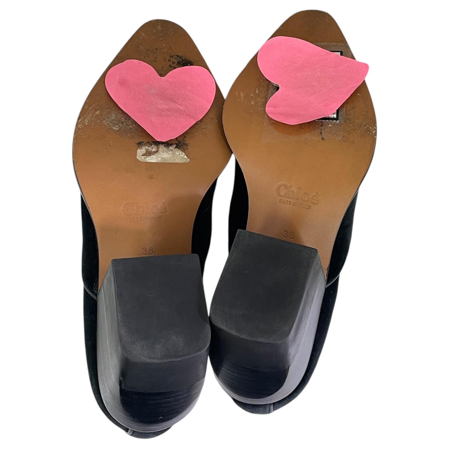 Boots Luxury Designer By Chloe In Black, Size:8