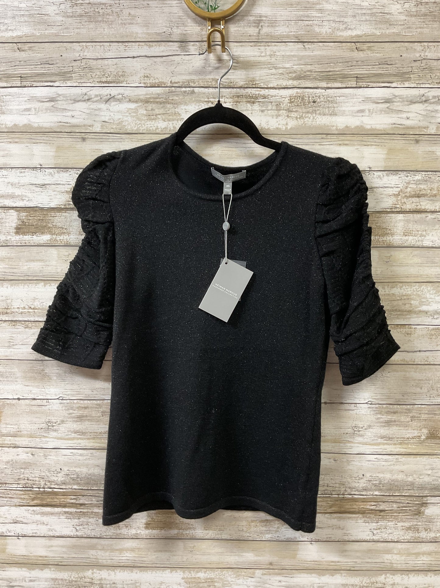 Top Ss Designer By Neiman Marcus In Black, Size:Xs