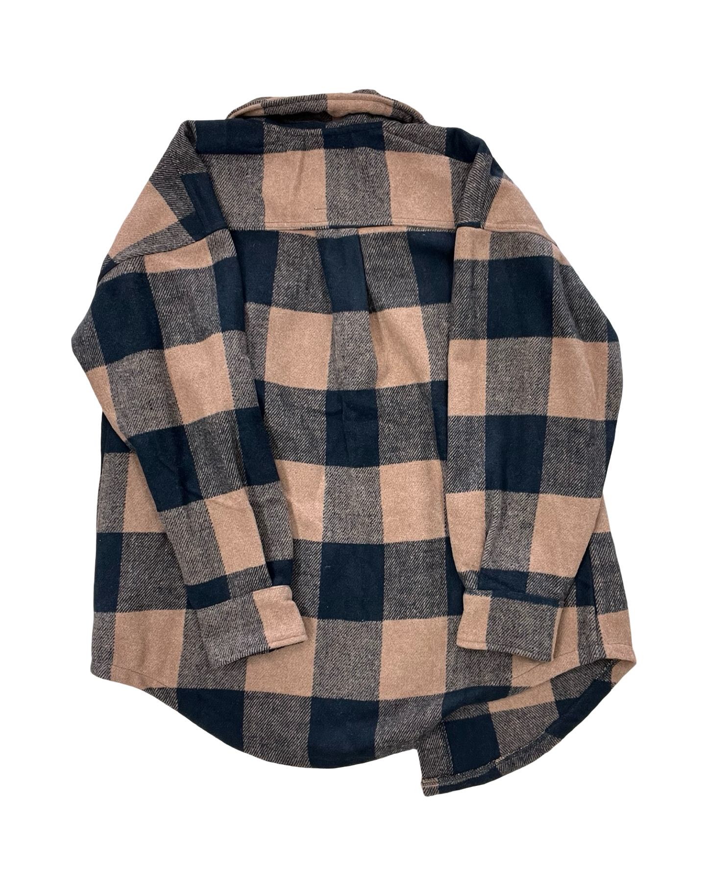 Jacket Shirt By Clothes Mentor In Black & Brown, Size:S