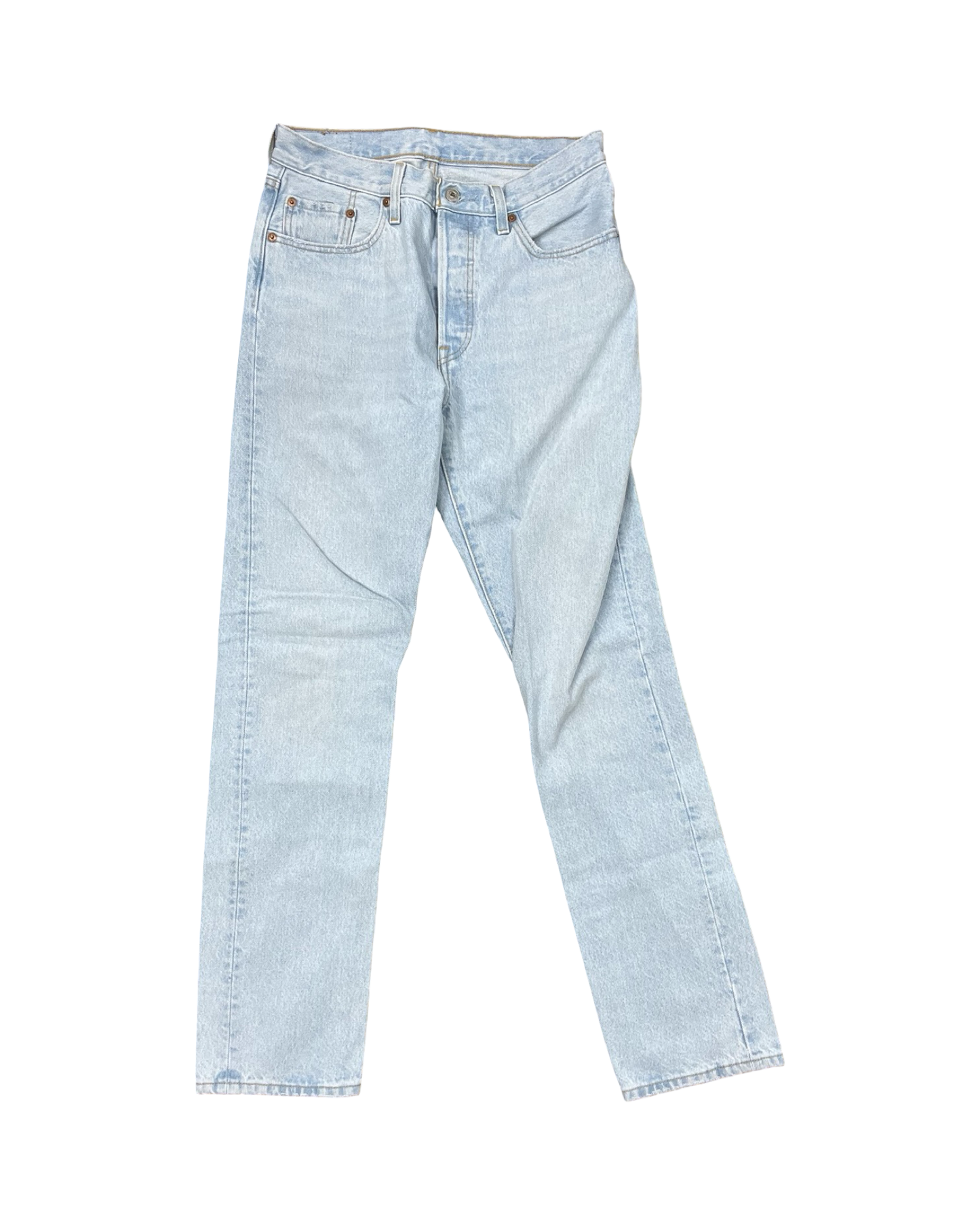 Jeans Straight By Levis In Blue Denim, Size:6