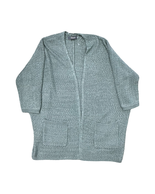 Cardigan By Natural Reflections In Green, Size:S