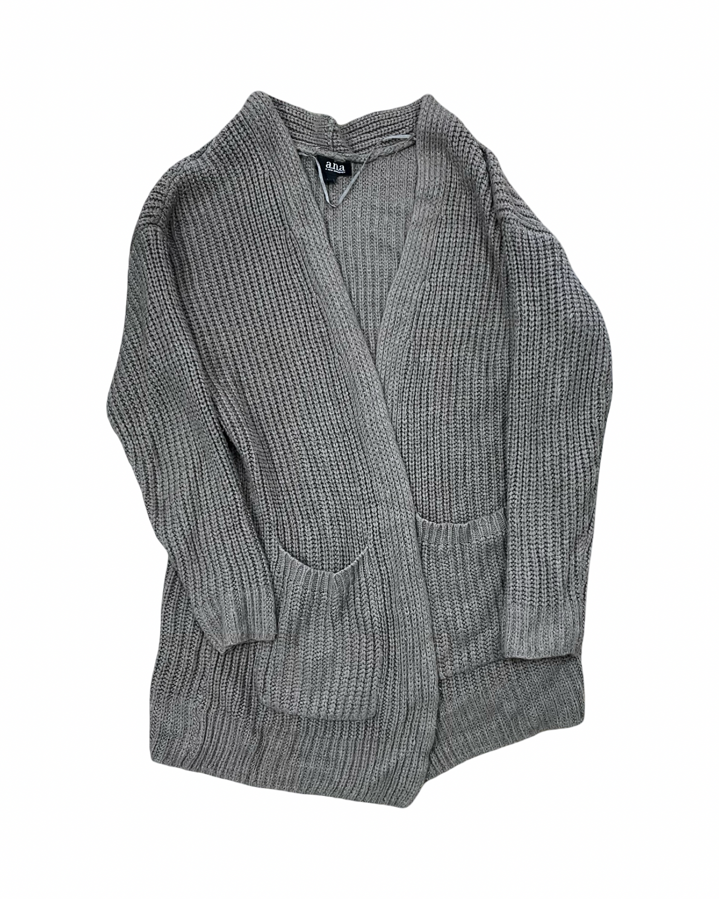 Sweater Cardigan By Ana In Taupe, Size:Xl