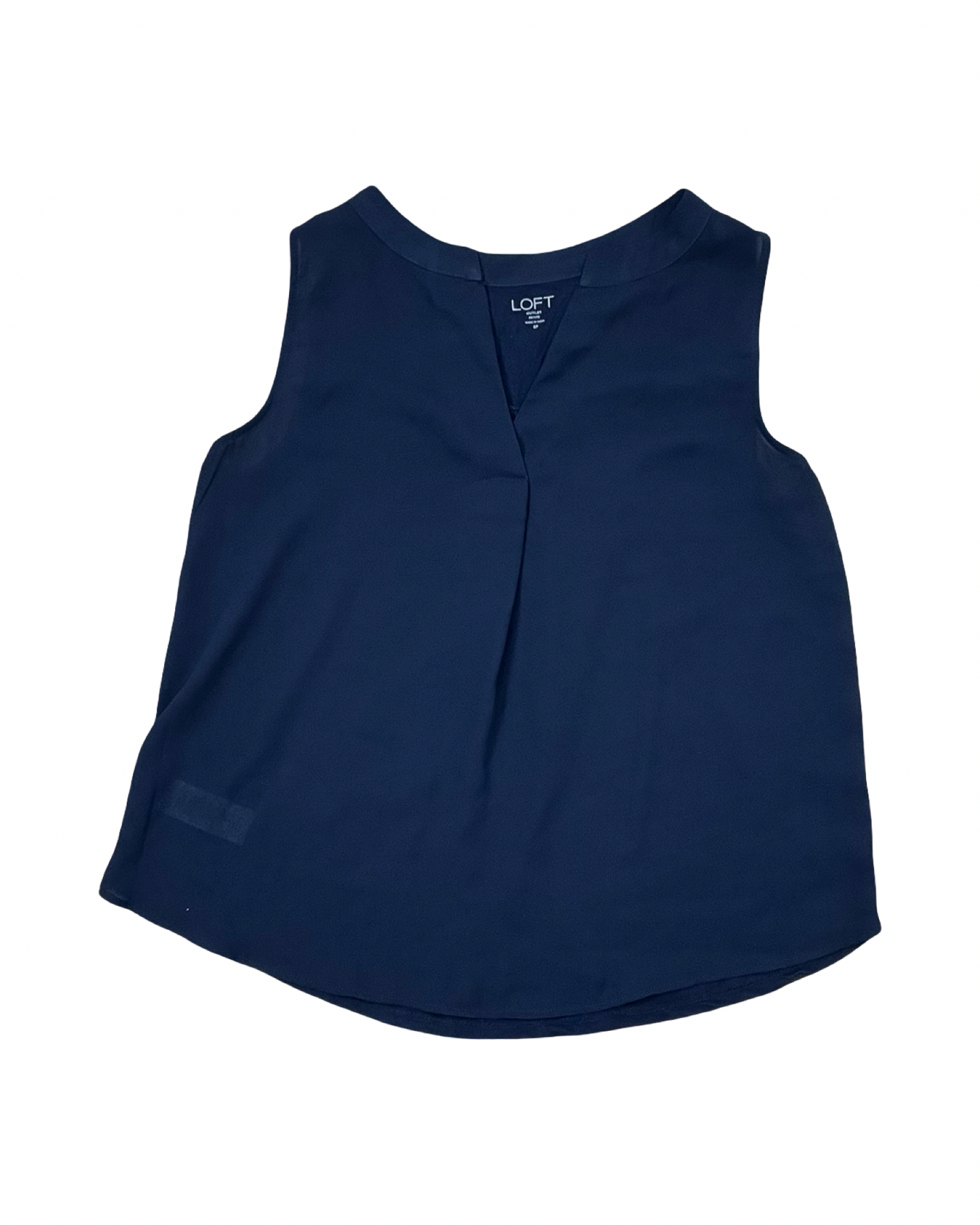 Top Sleeveless By Loft In Blue, Size:S