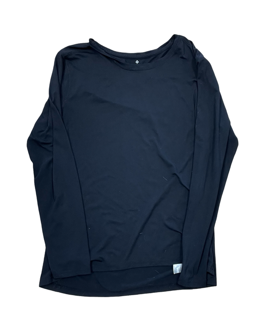 Athletic Top Ls Collar By Clothes Mentor In Black, Size:L